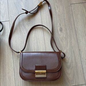 Brown Leather Crossbody Bag